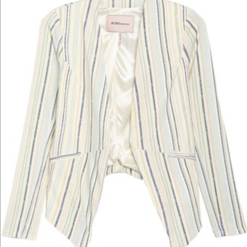 BCBG sz S Tuxedo Blazer - multi colored